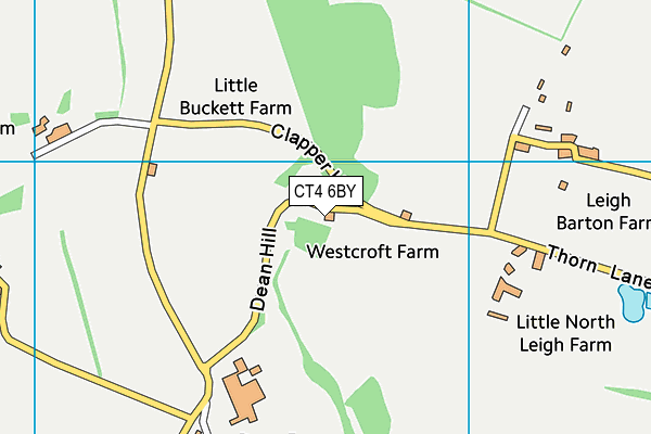 CT4 6BY map - OS VectorMap District (Ordnance Survey) CT4 6BY map - OS VectorMap District (Ordnance Survey)
