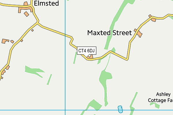 CT4 6DJ map - OS VectorMap District (Ordnance Survey) CT4 6DJ map - OS VectorMap District (Ordnance Survey)