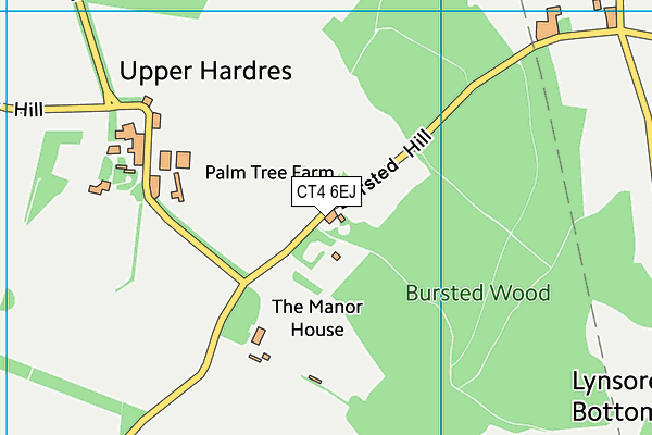 CT4 6EJ map - OS VectorMap District (Ordnance Survey) CT4 6EJ map - OS VectorMap District (Ordnance Survey)