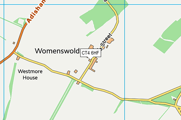 CT4 6HF map - OS VectorMap District (Ordnance Survey) CT4 6HF map - OS VectorMap District (Ordnance Survey)