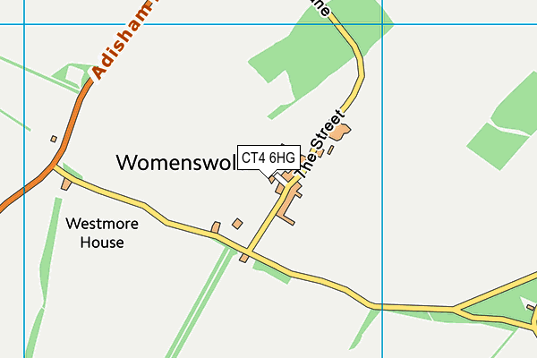 CT4 6HG map - OS VectorMap District (Ordnance Survey) CT4 6HG map - OS VectorMap District (Ordnance Survey)