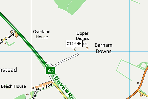 CT4 6HH map - OS VectorMap District (Ordnance Survey) CT4 6HH map - OS VectorMap District (Ordnance Survey)