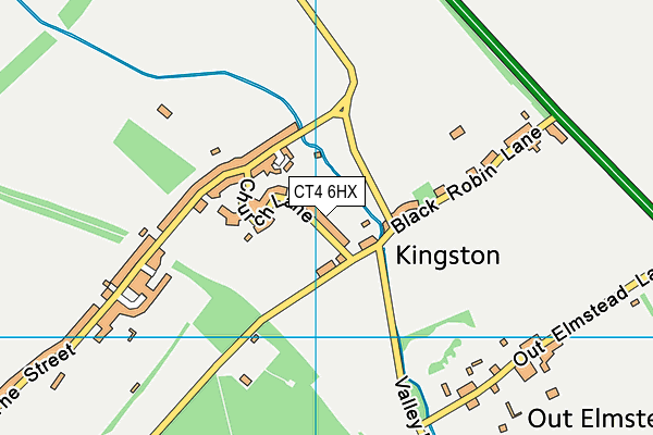 CT4 6HX map - OS VectorMap District (Ordnance Survey) CT4 6HX map - OS VectorMap District (Ordnance Survey)