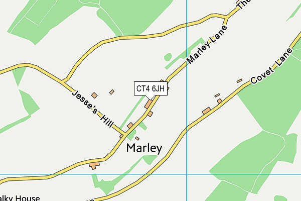 CT4 6JH map - OS VectorMap District (Ordnance Survey) CT4 6JH map - OS VectorMap District (Ordnance Survey)