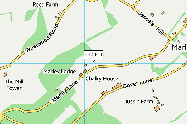 CT4 6JJ map - OS VectorMap District (Ordnance Survey) CT4 6JJ map - OS VectorMap District (Ordnance Survey)