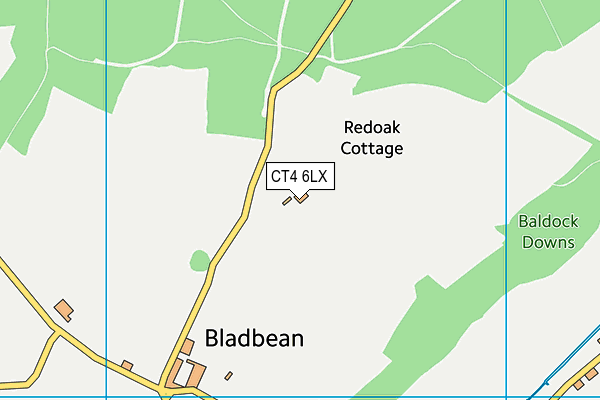 CT4 6LX map - OS VectorMap District (Ordnance Survey) CT4 6LX map - OS VectorMap District (Ordnance Survey)
