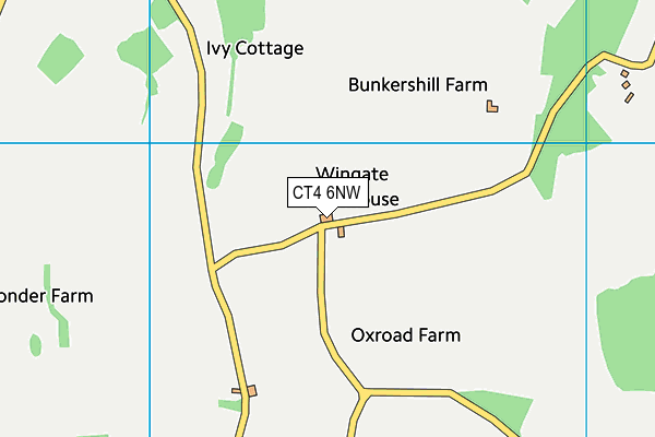 CT4 6NW map - OS VectorMap District (Ordnance Survey) CT4 6NW map - OS VectorMap District (Ordnance Survey)