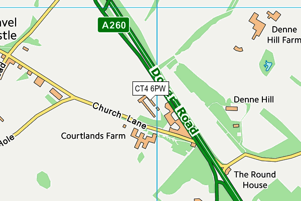 CT4 6PW map - OS VectorMap District (Ordnance Survey) CT4 6PW map - OS VectorMap District (Ordnance Survey)