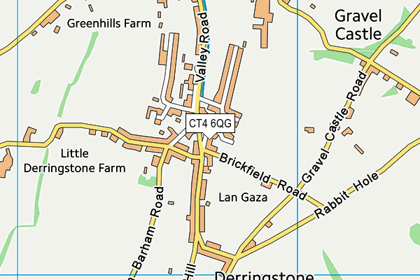 CT4 6QG map - OS VectorMap District (Ordnance Survey) CT4 6QG map - OS VectorMap District (Ordnance Survey)