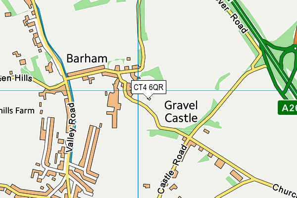 CT4 6QR map - OS VectorMap District (Ordnance Survey) CT4 6QR map - OS VectorMap District (Ordnance Survey)