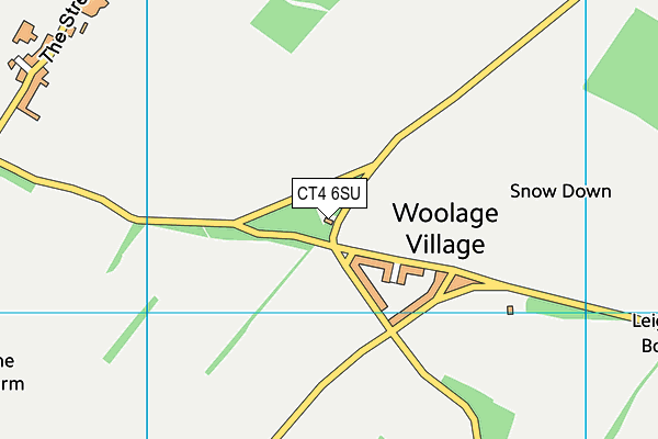CT4 6SU map - OS VectorMap District (Ordnance Survey) CT4 6SU map - OS VectorMap District (Ordnance Survey)