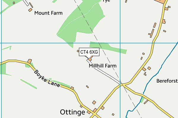 CT4 6XG map - OS VectorMap District (Ordnance Survey) CT4 6XG map - OS VectorMap District (Ordnance Survey)