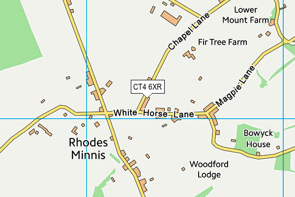 CT4 6XR map - OS VectorMap District (Ordnance Survey)