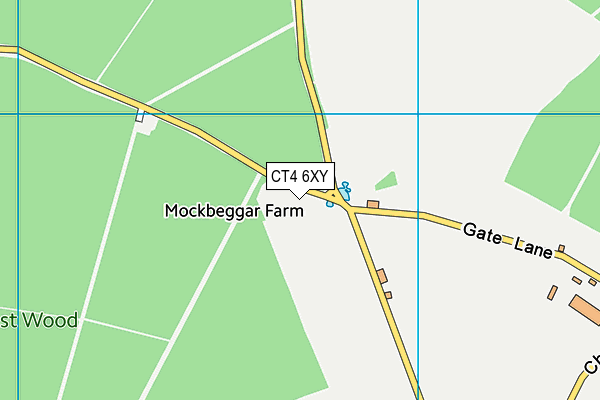 CT4 6XY map - OS VectorMap District (Ordnance Survey) CT4 6XY map - OS VectorMap District (Ordnance Survey)