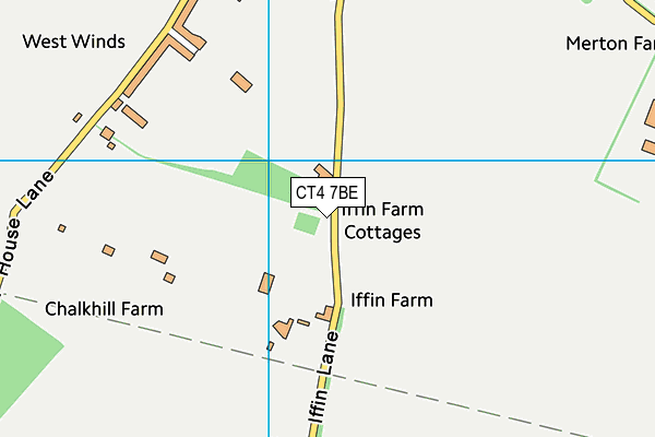 CT4 7BE map - OS VectorMap District (Ordnance Survey) CT4 7BE map - OS VectorMap District (Ordnance Survey)