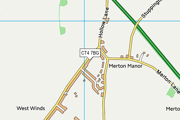 CT4 7BG map - OS VectorMap District (Ordnance Survey) CT4 7BG map - OS VectorMap District (Ordnance Survey)