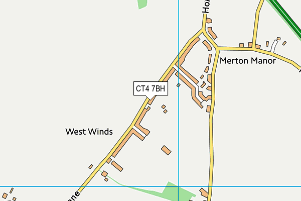 CT4 7BH map - OS VectorMap District (Ordnance Survey) CT4 7BH map - OS VectorMap District (Ordnance Survey)