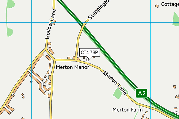 CT4 7BP map - OS VectorMap District (Ordnance Survey) CT4 7BP map - OS VectorMap District (Ordnance Survey)