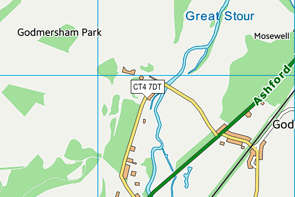 CT4 7DT map - OS VectorMap District (Ordnance Survey) CT4 7DT map - OS VectorMap District (Ordnance Survey)