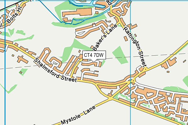 CT4 7DW map - OS VectorMap District (Ordnance Survey) CT4 7DW map - OS VectorMap District (Ordnance Survey)