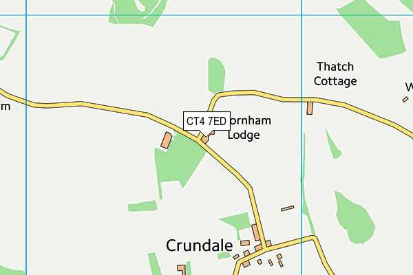 CT4 7ED map - OS VectorMap District (Ordnance Survey) CT4 7ED map - OS VectorMap District (Ordnance Survey)