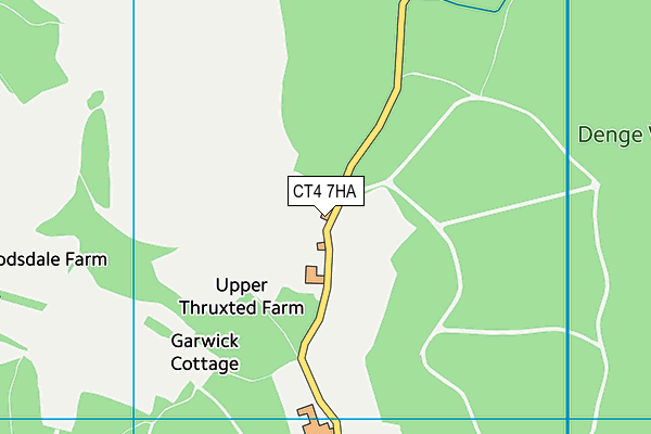CT4 7HA map - OS VectorMap District (Ordnance Survey) CT4 7HA map - OS VectorMap District (Ordnance Survey)