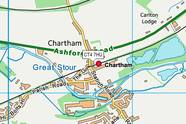 CT4 7HU map - OS VectorMap District (Ordnance Survey) CT4 7HU map - OS VectorMap District (Ordnance Survey)
