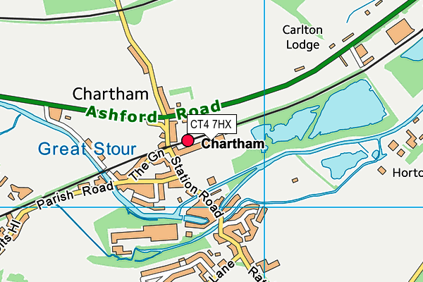 CT4 7HX map - OS VectorMap District (Ordnance Survey) CT4 7HX map - OS VectorMap District (Ordnance Survey)