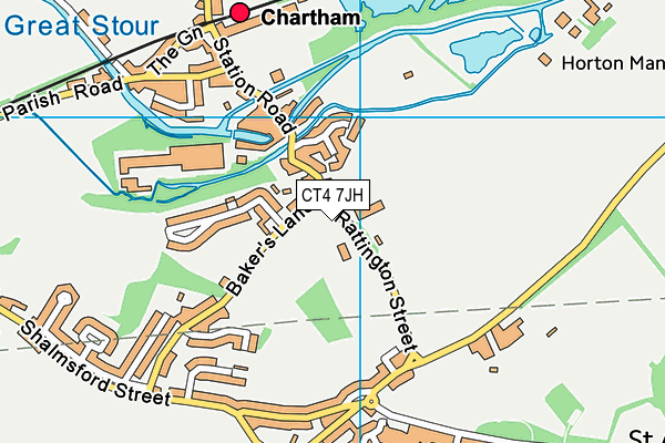 CT4 7JH map - OS VectorMap District (Ordnance Survey) CT4 7JH map - OS VectorMap District (Ordnance Survey)