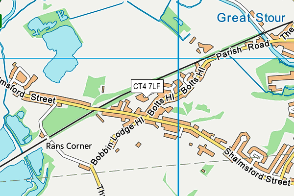 CT4 7LF map - OS VectorMap District (Ordnance Survey) CT4 7LF map - OS VectorMap District (Ordnance Survey)