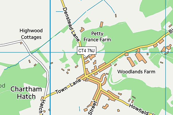 CT4 7NJ map - OS VectorMap District (Ordnance Survey) CT4 7NJ map - OS VectorMap District (Ordnance Survey)
