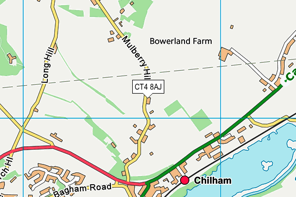 CT4 8AJ map - OS VectorMap District (Ordnance Survey) CT4 8AJ map - OS VectorMap District (Ordnance Survey)