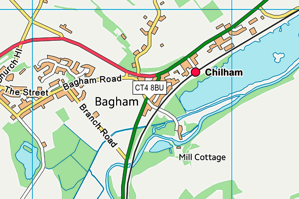 CT4 8BU map - OS VectorMap District (Ordnance Survey) CT4 8BU map - OS VectorMap District (Ordnance Survey)