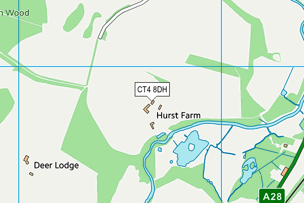 CT4 8DH map - OS VectorMap District (Ordnance Survey) CT4 8DH map - OS VectorMap District (Ordnance Survey)