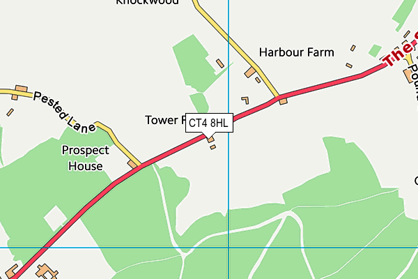CT4 8HL map - OS VectorMap District (Ordnance Survey) CT4 8HL map - OS VectorMap District (Ordnance Survey)
