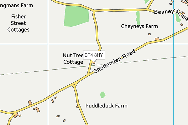 CT4 8HY map - OS VectorMap District (Ordnance Survey) CT4 8HY map - OS VectorMap District (Ordnance Survey)