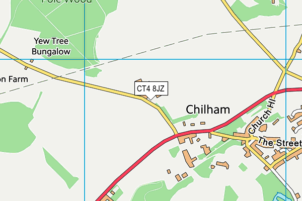 CT4 8JZ map - OS VectorMap District (Ordnance Survey) CT4 8JZ map - OS VectorMap District (Ordnance Survey)