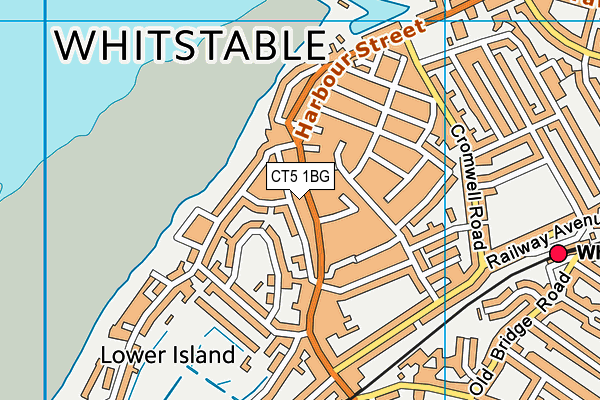 CT5 1BG map - OS VectorMap District (Ordnance Survey) CT5 1BG map - OS VectorMap District (Ordnance Survey)