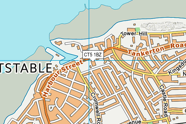 CT5 1BZ map - OS VectorMap District (Ordnance Survey) CT5 1BZ map - OS VectorMap District (Ordnance Survey)