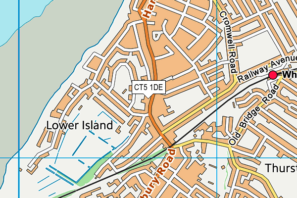 CT5 1DE map - OS VectorMap District (Ordnance Survey) CT5 1DE map - OS VectorMap District (Ordnance Survey)