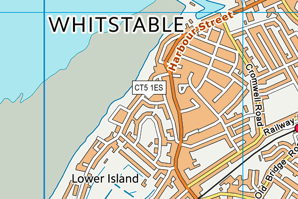 CT5 1ES map - OS VectorMap District (Ordnance Survey) CT5 1ES map - OS VectorMap District (Ordnance Survey)