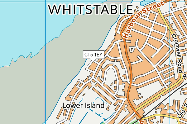 CT5 1EY map - OS VectorMap District (Ordnance Survey) CT5 1EY map - OS VectorMap District (Ordnance Survey)