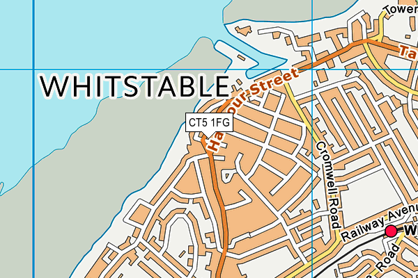 CT5 1FG map - OS VectorMap District (Ordnance Survey) CT5 1FG map - OS VectorMap District (Ordnance Survey)