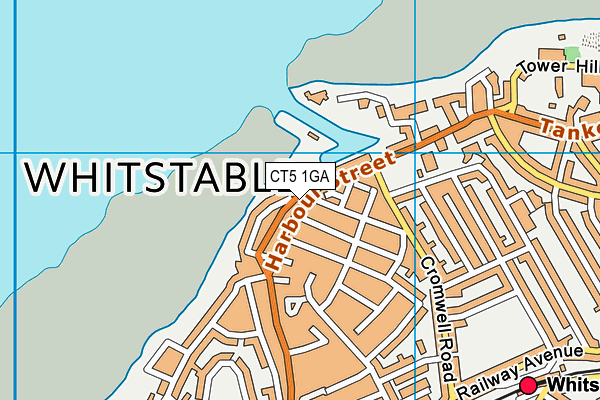 CT5 1GA map - OS VectorMap District (Ordnance Survey) CT5 1GA map - OS VectorMap District (Ordnance Survey)