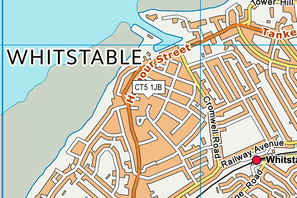 CT5 1JB map - OS VectorMap District (Ordnance Survey) CT5 1JB map - OS VectorMap District (Ordnance Survey)