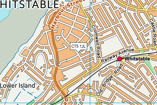 CT5 1JL map - OS VectorMap District (Ordnance Survey) CT5 1JL map - OS VectorMap District (Ordnance Survey)