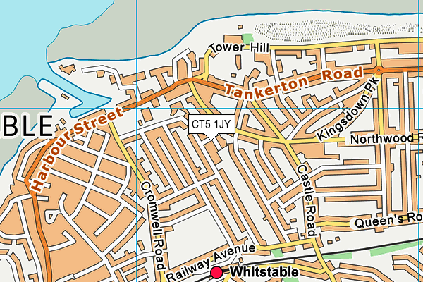 CT5 1JY map - OS VectorMap District (Ordnance Survey) CT5 1JY map - OS VectorMap District (Ordnance Survey)