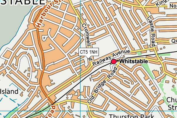 CT5 1NH map - OS VectorMap District (Ordnance Survey) CT5 1NH map - OS VectorMap District (Ordnance Survey)