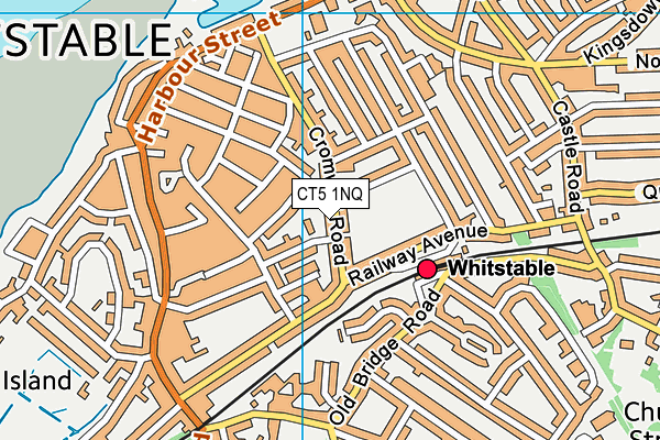 CT5 1NQ map - OS VectorMap District (Ordnance Survey) CT5 1NQ map - OS VectorMap District (Ordnance Survey)