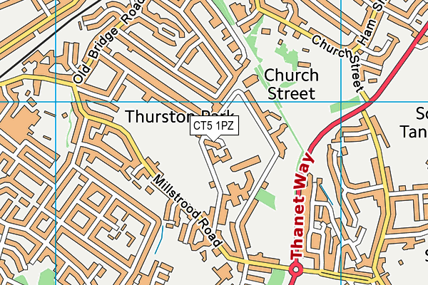 CT5 1PZ map - OS VectorMap District (Ordnance Survey) CT5 1PZ map - OS VectorMap District (Ordnance Survey)